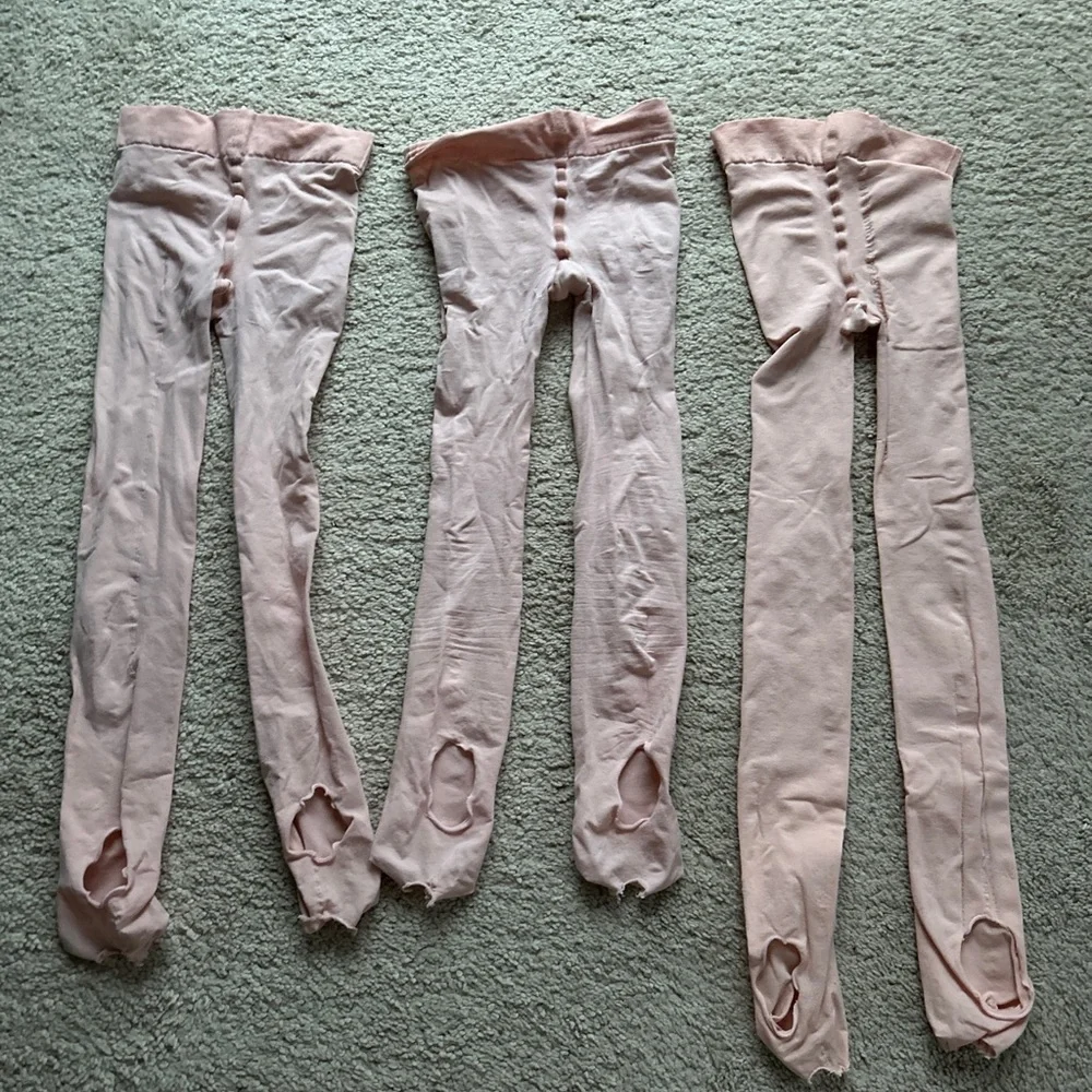 Pink Ballerina Tights Nikolay Grishko Ballet Dance Convertible Adult Med 1 Pair